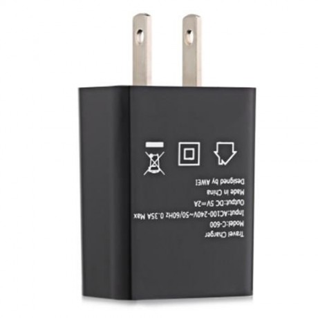 AWEI C - 600 2A UNIVERSAL WALL HOME TRAVEL CHARGER (BLACK)