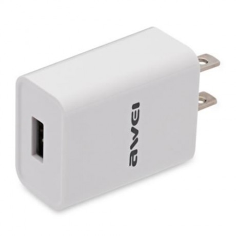 AWEI C - 600 2A UNIVERSAL WALL HOME TRAVEL CHARGER (WHITE)