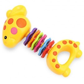 3PCS BABY COLORFUL HAND SHAKE BELL RING RATTLE FEEDER EDUCATIONAL TOY (#1)