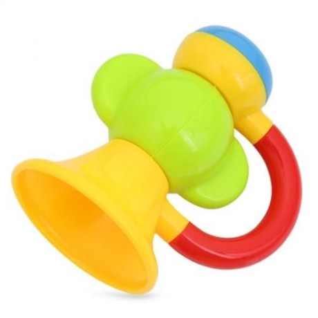 3PCS BABY COLORFUL HAND SHAKE BELL RING RATTLE FEEDER EDUCATIONAL TOY (#2)