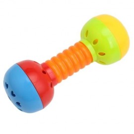 3PCS BABY COLORFUL HAND SHAKE BELL RING RATTLE FEEDER EDUCATIONAL TOY (#3)
