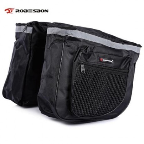 ROBESBON 25L MOUNTAIN BIKE REAR RACK BAG WITH INDEPENDENT SIDE POUCH BICYCLE EQUIPMENT (BL
