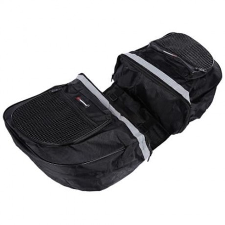 ROBESBON 25L MOUNTAIN BIKE REAR RACK BAG WITH INDEPENDENT SIDE POUCH BICYCLE EQUIPMENT (BL
