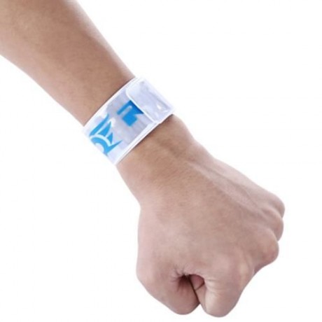 ROBESBON BICYCLE REFLECTIVE TAPE BIND PANT LEG BAND NIGHT WARNING STRAP (SILVER)