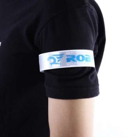 ROBESBON BICYCLE REFLECTIVE TAPE BIND PANT LEG BAND NIGHT WARNING STRAP (SILVER)