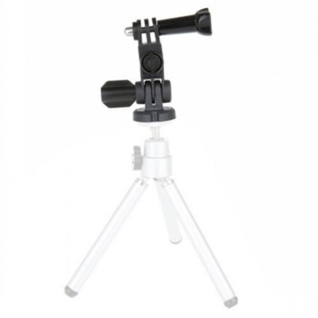 DAZZNE DZ-SG2 TWO AXIS ADJUSTABLE ANGLE MOUNT PIVOT ARM KIT FOR ACTION CAMERA (BLACK)