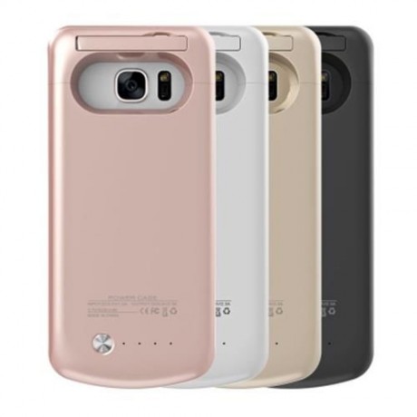 4200MAH BACKUP BATTERY EXTERNAL POWER BANK CHARGER CASE FOR SAMSUNG GALAXY S7 (ROSE GOLD)