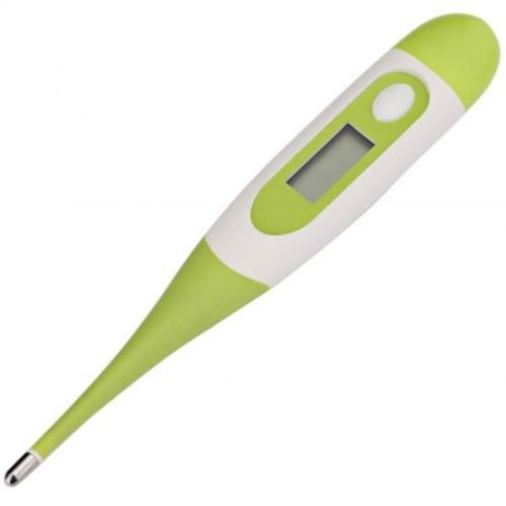 PORTABLE DIGITAL ELECTRONIC THERMOMETER FLEXIBLE TEMPERATURE SENSOR (GREEN)