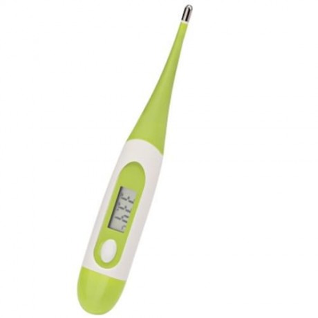 PORTABLE DIGITAL ELECTRONIC THERMOMETER FLEXIBLE TEMPERATURE SENSOR (GREEN)