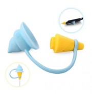 2 IN 1 ICE-CREAM CONE SHAPE COLORFUL DATA CHARGING CABLE SAVER PROTECTIVE COVER (BLUE)