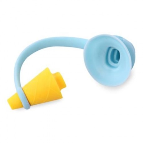 2 IN 1 ICE-CREAM CONE SHAPE COLORFUL DATA CHARGING CABLE SAVER PROTECTIVE COVER (BLUE)