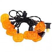 10 LEDS 2M AC 110V HALLOWEEN PUMPKIN STRING LAMP FOR DECORATION (YELLOW)