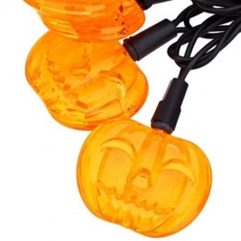 10 LEDS 2M AC 110V HALLOWEEN PUMPKIN STRING LAMP FOR DECORATION (YELLOW)