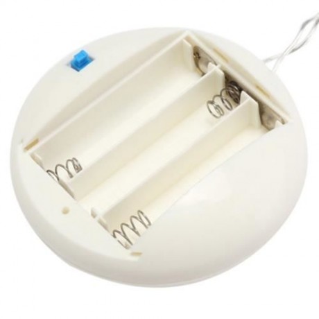 LED CHRISTMAS BELL WINDOW STRING FAIRY LIGHT BATTERY POWERED LAMP (COOL WHITE LIGHT)