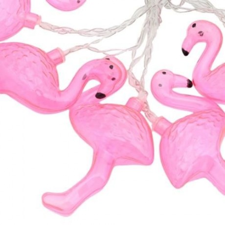 2M 10 LEDS FLAMINGO COCONUT TREE STRING FAIRY LIGHT BATTERY POWERED LAMP (WARM WHITE LIGHT