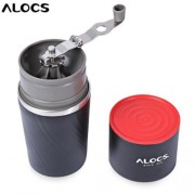 ALOCS CW - K16 4 IN 1 STAINLESS STEEL MANUAL COFFEE MACHINE CAMPING HOME GRINDING EQUIPMEN