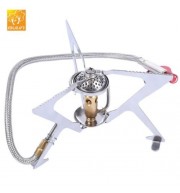 BULIN BL100 - B5 OUTDOOR GAS STOVE FOLDABLE COOKING CAMPING SPLIT BURNER (SILVER)