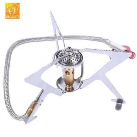 BULIN BL100 - B5 OUTDOOR GAS STOVE FOLDABLE COOKING CAMPING SPLIT BURNER (SILVER)