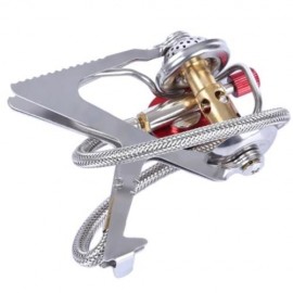 BULIN BL100 - B5 OUTDOOR GAS STOVE FOLDABLE COOKING CAMPING SPLIT BURNER (SILVER)