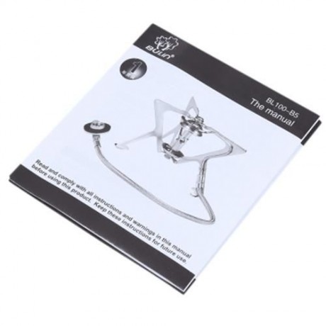 BULIN BL100 - B5 OUTDOOR GAS STOVE FOLDABLE COOKING CAMPING SPLIT BURNER (SILVER)