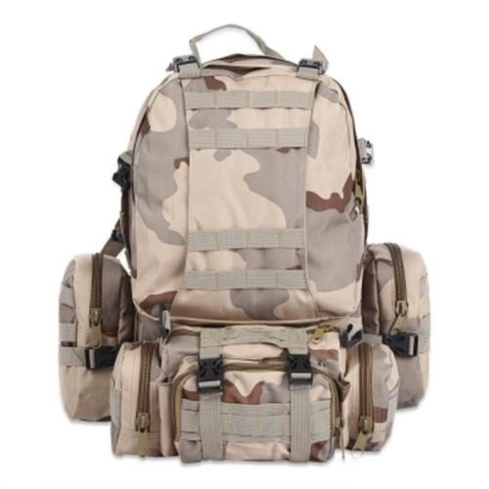 50L MULTIFUNCTION MOLLE CAMOUFLAGE BACKPACK FOR OUTDOOR SPORT CLIMBING HIKING CAMPING (THR