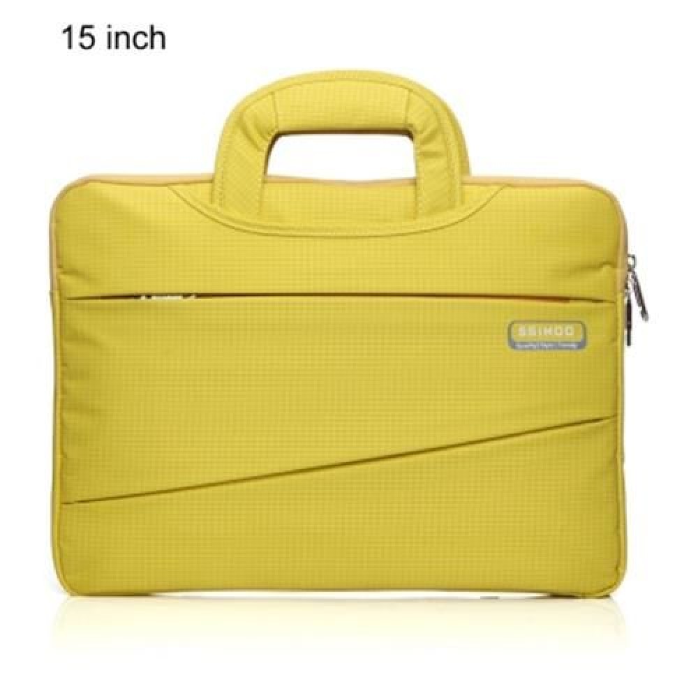 SSIMOO 2 IN 1 BUSINESS STYLE LAPTOP BAG TABLET ZIPPER POUCH SLEEVE FOR MACBOOK 15 INCH (YE SSIMOO 2 IN 1 BUSINESS STYLE LAPTOP BAG TABLET ZIPPER POUCH SLEEVE FOR MACBOOK 15 INCH (YE
