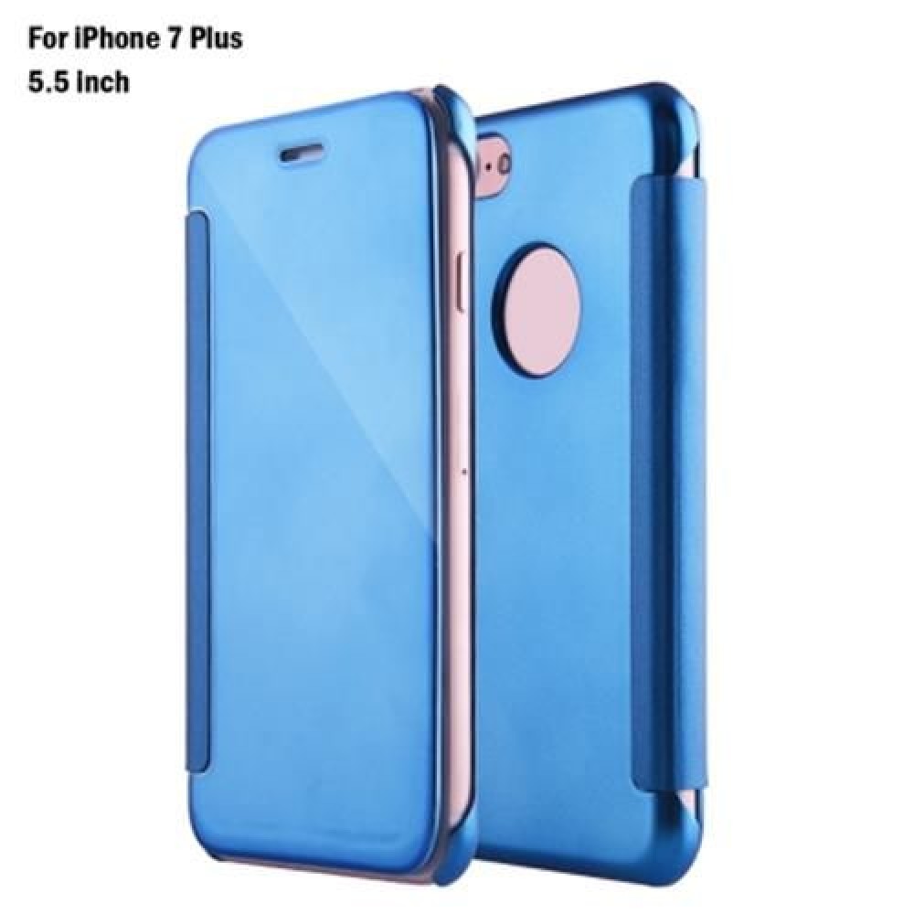 LUXURY MIRROR FLIP COVER PC CASE FOR IPHONE 7 PLUS 5.5 INCH (BLUE)