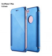 LUXURY MIRROR FLIP COVER PC CASE FOR IPHONE 7 PLUS 5.5 INCH (BLUE)