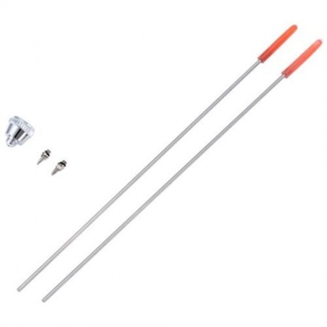 SPIRIT AIR BT - 134K 0.2MM / 0.3MM / 0.5MM PORTABLE GRAVITY FEED DUAL ACTION AIRBRUSH (SIL