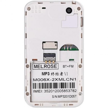 MELROSE M6 1.70 INCH CARD CELL PHONE CAMERA BLUETOOTH MP3 PLAYBACK FM ALARM E-BOOK (WHITE)