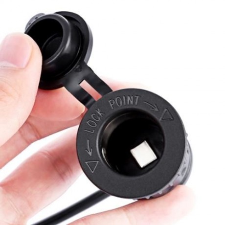 C155 - Z 5V 4.2A MOTORCYCLE CIGARETTE LIGHTER SOCKET WATER-RESISTANT POWER ADAPTER