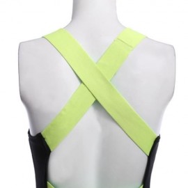 YOGA LEGGINGS FEMALE FASHION COMFORTABLE PANTS JUMPSUIT FITNESS CLOTHING (FLUORESCENT YELL