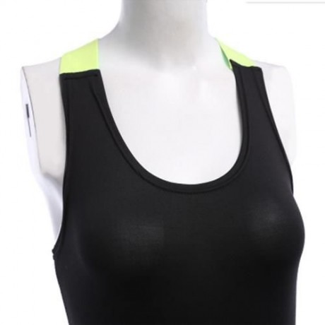 YOGA LEGGINGS FEMALE FASHION COMFORTABLE PANTS JUMPSUIT FITNESS CLOTHING (FLUORESCENT YELL