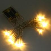 2M 20 LEDS BATTERY POWERED STRING LIGHT FOR DECORATION (WARM WHITE LIGHT)
