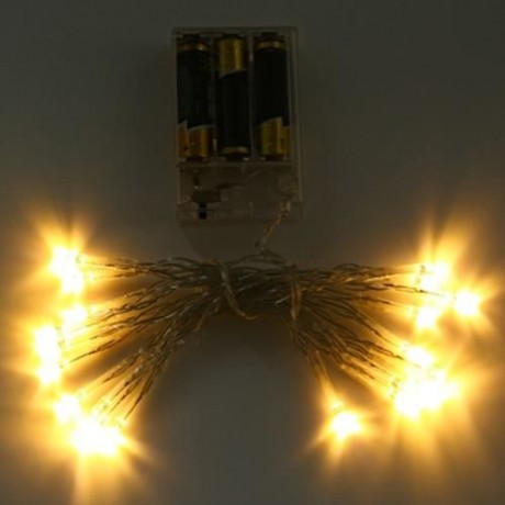 2M 20 LEDS BATTERY POWERED STRING LIGHT FOR DECORATION (WARM WHITE LIGHT)