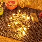 10 LEDS GOLDEN HEART STRING LIGHT BATTERY POWERED LAMP (WARM WHITE LIGHT)