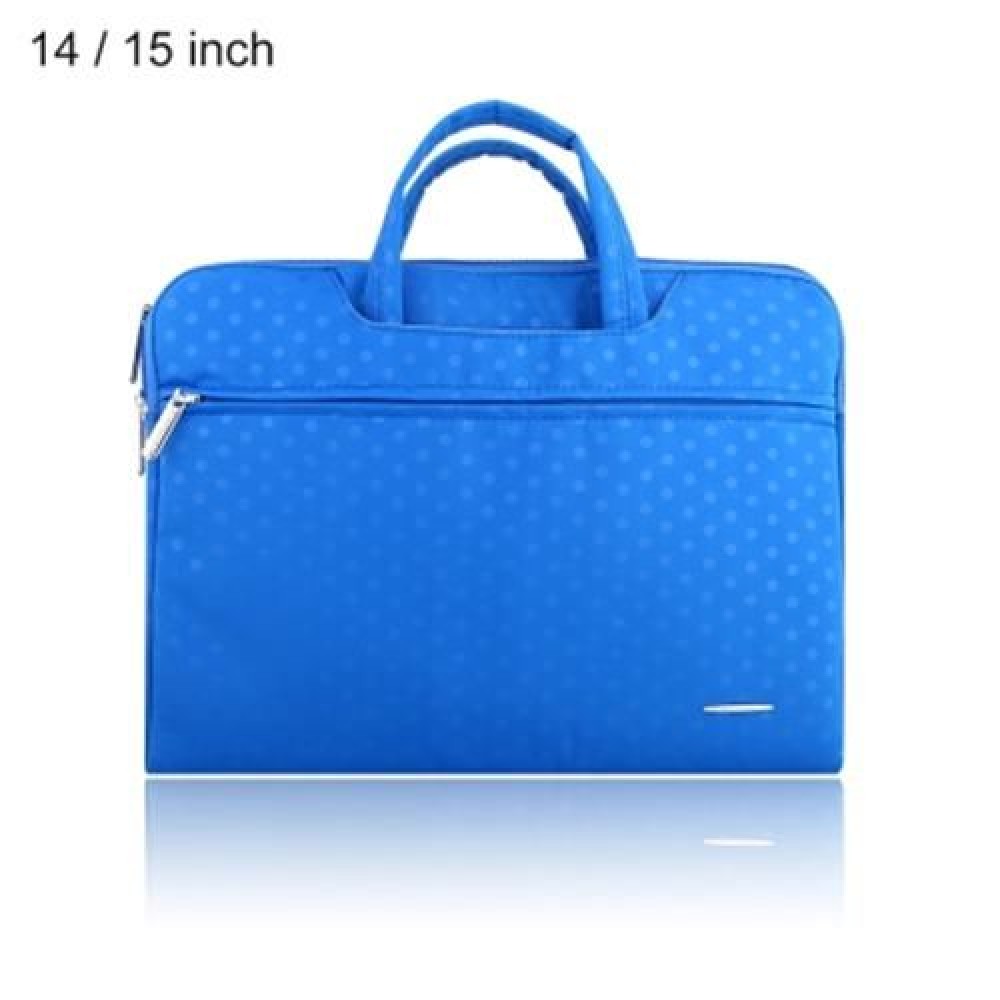 SSIMOO S818 2 IN 1 DOT PATTERN LAPTOP BAG TABLET ZIPPER POUCH SLEEVE FOR MACBOOK 14 / 15 I