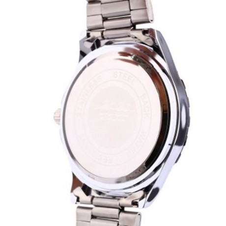 KALBOR 6014 BUSINESS MALE QUARTZ WATCH DECORATIVE SUB-DIAL WRISTBAND (WHITE AND GOLDEN)