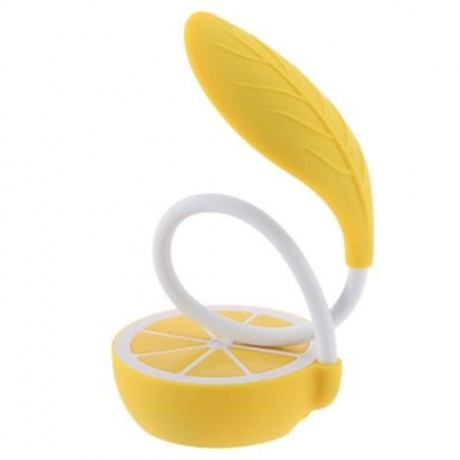 USB RECHARGEABLE TOUCH SENSOR LEMON DESK LAMP LED DIMMING NIGHT LIGHT (YELLOW)