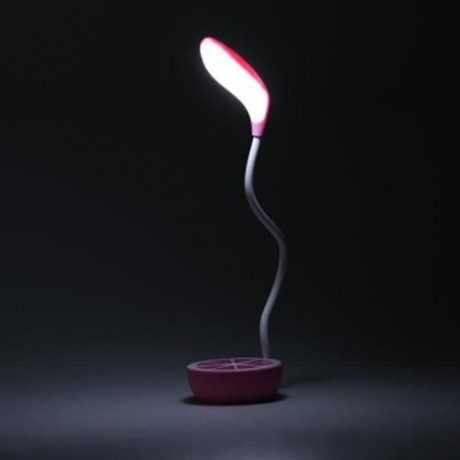 USB RECHARGEABLE TOUCH SENSOR LEMON DESK LAMP LED DIMMING NIGHT LIGHT (PINK)