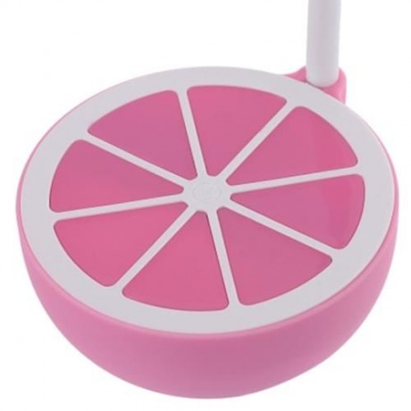 USB RECHARGEABLE TOUCH SENSOR LEMON DESK LAMP LED DIMMING NIGHT LIGHT (PINK)
