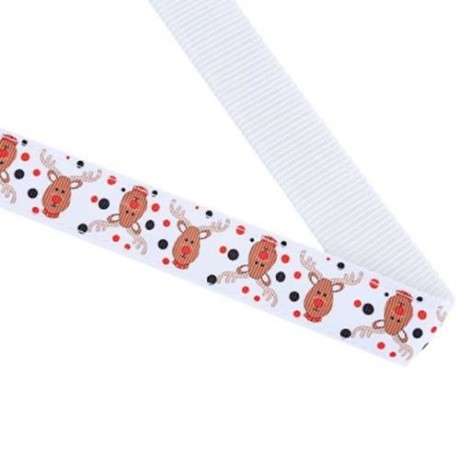 2PCS CHRISTMAS PATTERN PET NYLON LEADING LEASH DOG COLLAR WITH TINKLING BELL (WHITE)