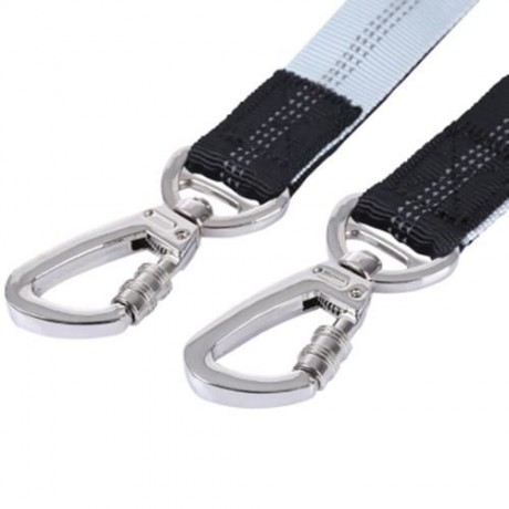 PETHING NYLON HANDS-FREE WAIST BAG OUTDOOR WITH PET DOG LEAD LEASH (BLACK)