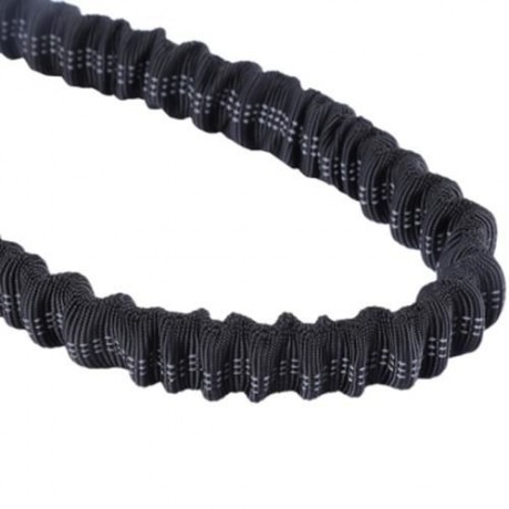 PETHING NYLON HANDS-FREE WAIST BAG OUTDOOR WITH PET DOG LEAD LEASH (BLACK)