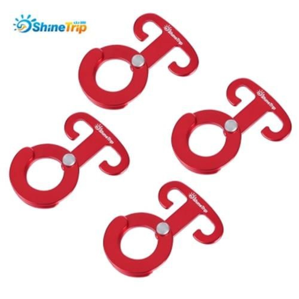 SHINETRIP 4PCS OUTDOOR GENERIC MULTIFUNCTION ALUMINUM ALLOY TENT HOOK ACCESSORY FOR CAMPIN SHINETRIP 4PCS OUTDOOR GENERIC MULTIFUNCTION ALUMINUM ALLOY TENT HOOK ACCESSORY FOR CAMPIN