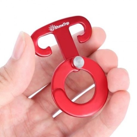 SHINETRIP 4PCS OUTDOOR GENERIC MULTIFUNCTION ALUMINUM ALLOY TENT HOOK ACCESSORY FOR CAMPIN