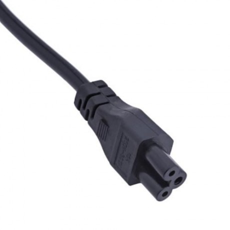 1.5M AC POWER CORD CHARGER CABLE PLUG PLUM BLOSSOM TAIL FOR LAPTOP (BLACK)