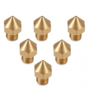 ANET 6PCS THERMOSTABLE 3D PRINTER PART EXTRUDER BRASS NOZZLE HEAD (COPPER COLOR)