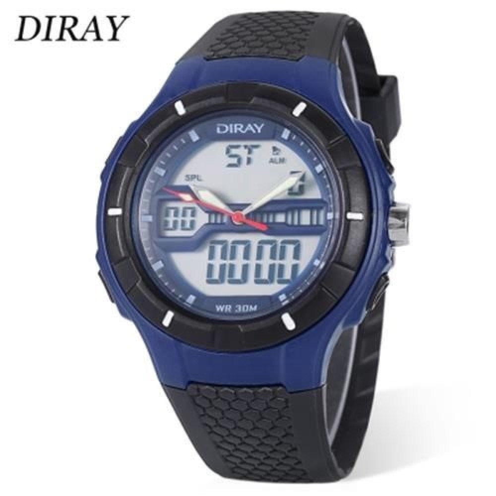 DIRAY DR - 333AD CHILDREN DUAL MOVT WATCH DATE DAY DISPLAY BACKLIGHT STOPWATCH ALARM 3ATM DIRAY DR - 333AD CHILDREN DUAL MOVT WATCH DATE DAY DISPLAY BACKLIGHT STOPWATCH ALARM 3ATM