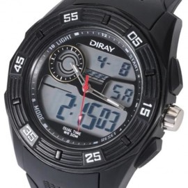 DIRAY DR - 301AD KIDS DIGITAL QUARTZ WATCH DATE DAY DISPLAY ALARM 50M WATER RESISTANCE WRI